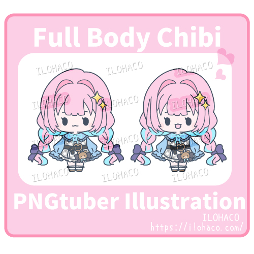 デフォルメVTuberイラスト（pingtuber)