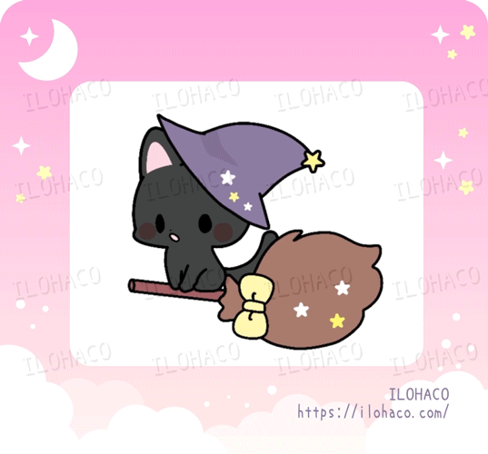 ［Veadotube Mini / PNGTuber］🐈‍⬛Magical Black Cat🐈‍⬛ - Single Expression (Normal) 